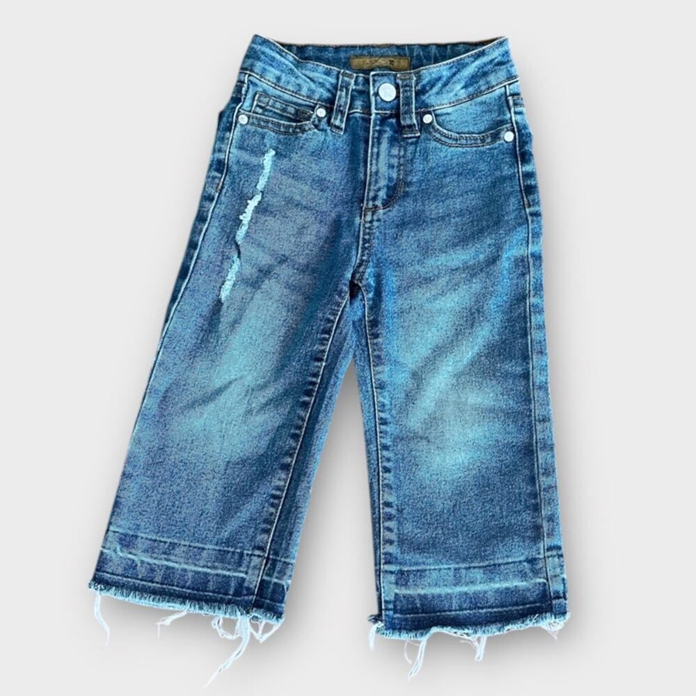 Girls Joe’s Jeans Toddler Distressed Wide-Leg Denim – Size 4